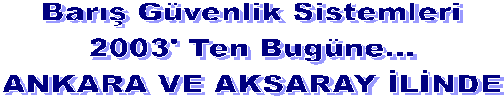 Barış Güvenlik Sistemleri